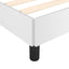 Sengeramme med hovedgærde uden madras Hvid 140x190 cm