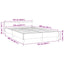 Sengeramme uden madras Mørkegrå 120x200 cm Fløjl