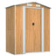 haveskur 192x108x223 cm galvaniseret stål lysebrun