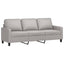 3-personers sofa 180 cm stof lysegrå