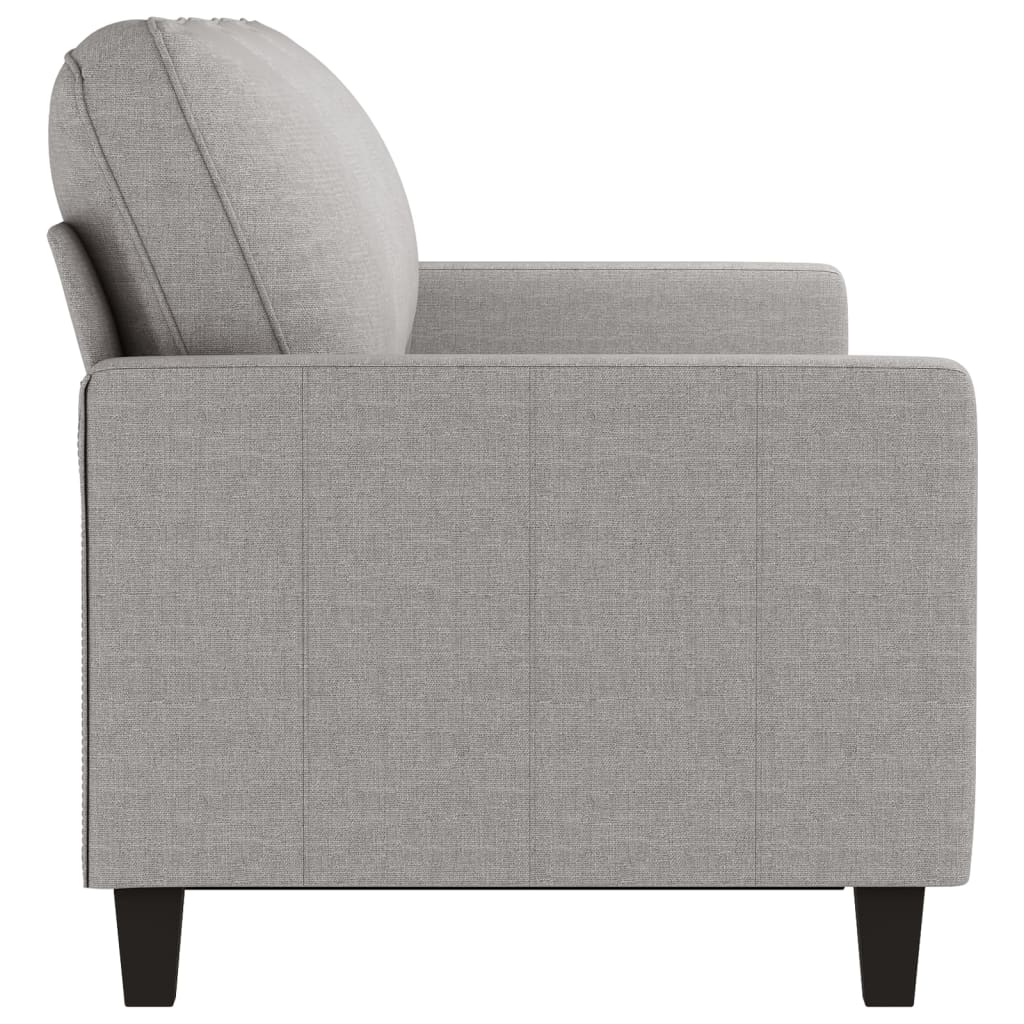 3-personers sofa 180 cm stof lysegrå