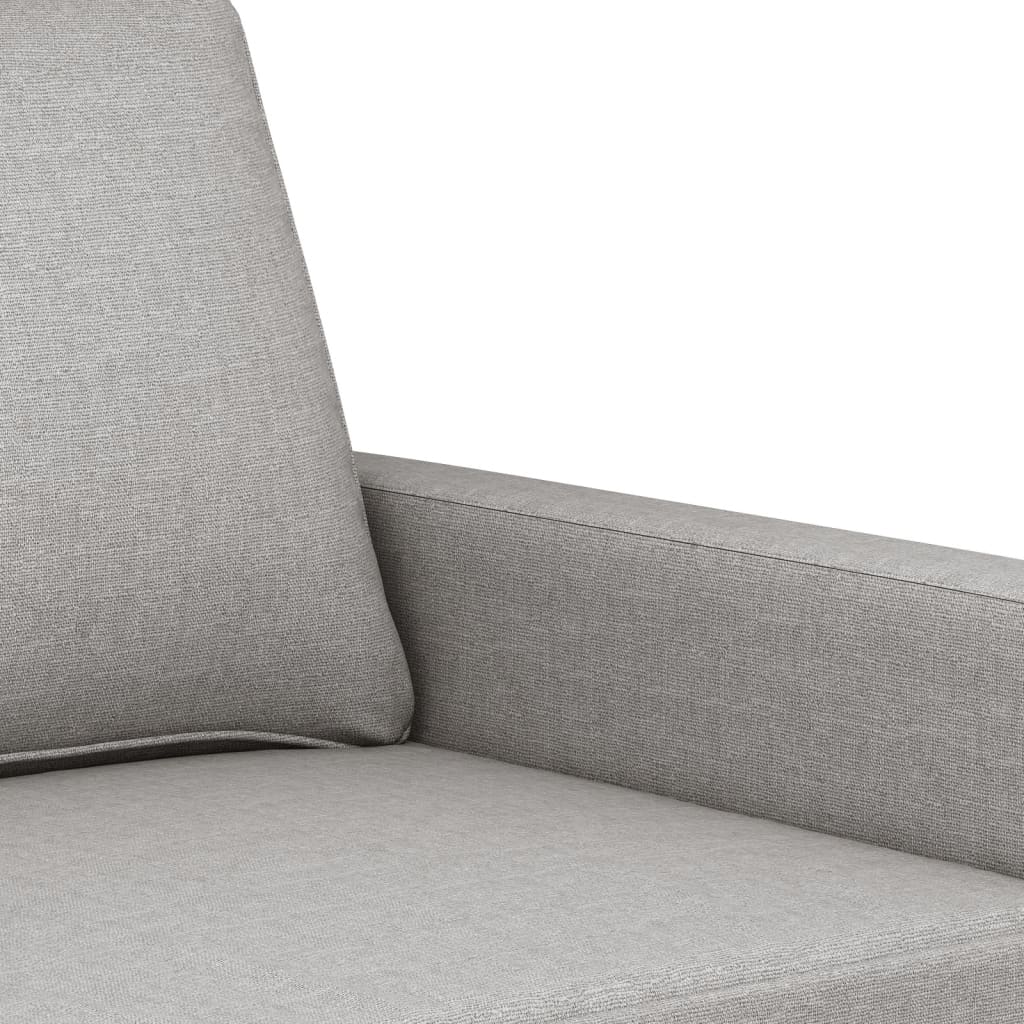3-personers sofa 180 cm stof lysegrå