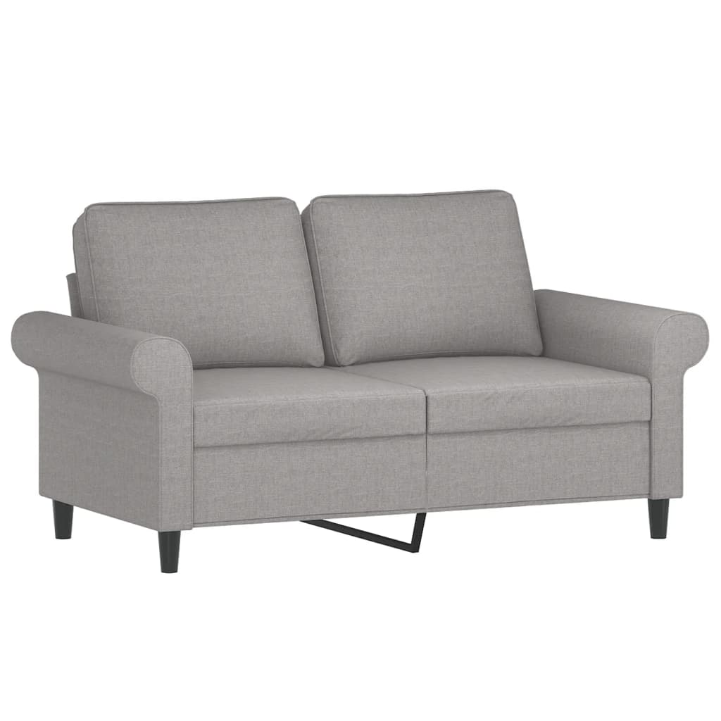 2-personers sofa 120 cm stof lysegrå