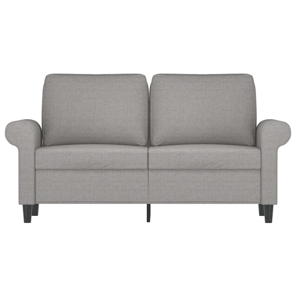 2-personers sofa 120 cm stof lysegrå