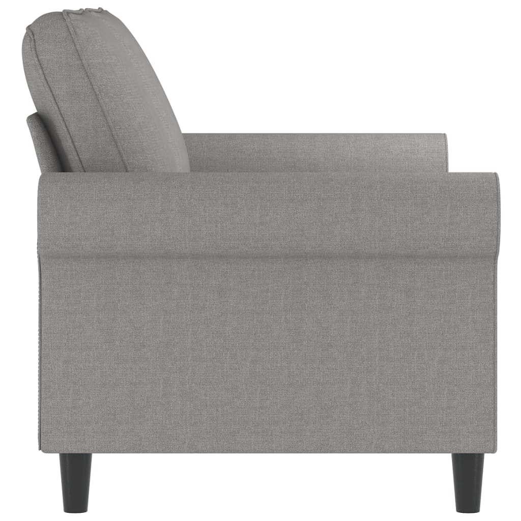 2-personers sofa 120 cm stof lysegrå