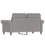 2-personers sofa 120 cm stof lysegrå