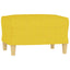 fodskammel 60x50x41 cm stof gul