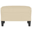 fodskammel 60x50x41 cm stof cremefarvet
