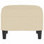 fodskammel 60x50x41 cm stof cremefarvet