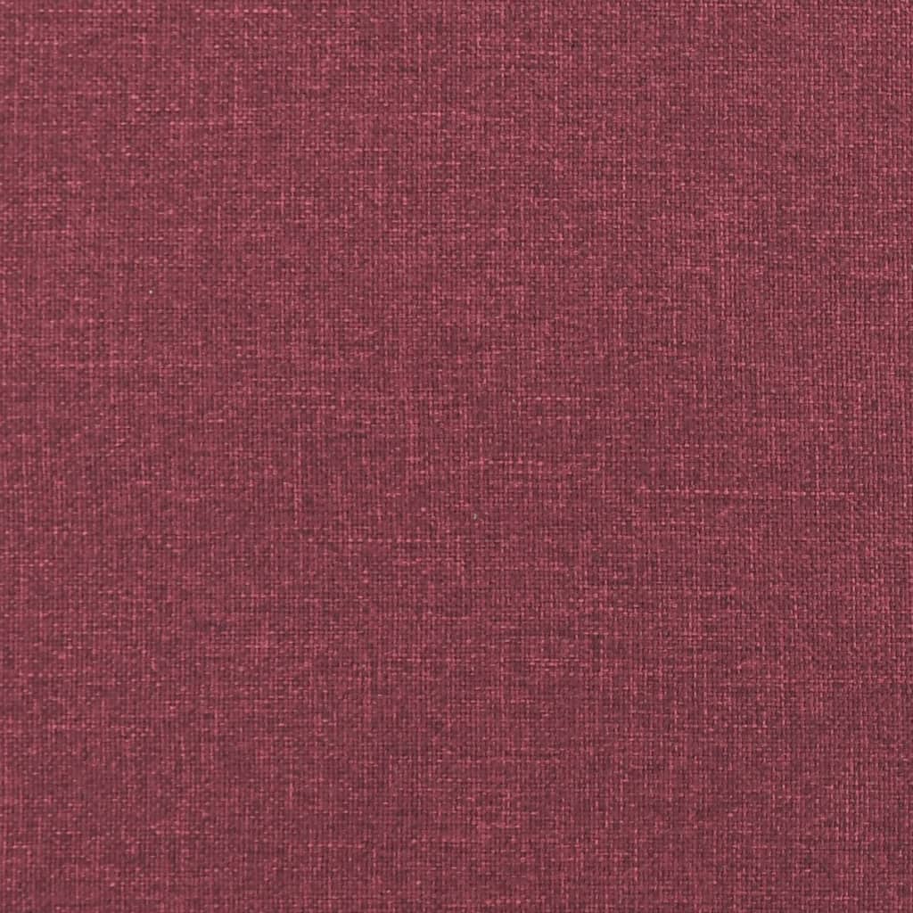 fodskammel 60x50x41 cm stof vinrød