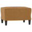 fodskammel 60x50x41 cm velour brun