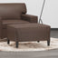 fodskammel 70x55x41 cm kunstlæder brun
