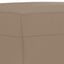 fodskammel 70x55x41 cm kunstlæder cappuccinofarvet