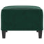 fodskammel 70x55x41 cm velour mørkegrøn