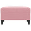 fodskammel 70x55x41 cm velour lyserød