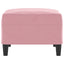 fodskammel 70x55x41 cm velour lyserød
