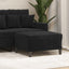 fodskammel 70x55x41 cm velour sort