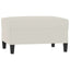 fodskammel 70x55x41 cm velour cremefarvet