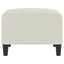 fodskammel 70x55x41 cm velour cremefarvet