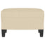 fodskammel 60x50x41 cm stof cremefarvet