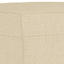 fodskammel 60x50x41 cm stof cremefarvet