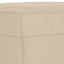 fodskammel 60x50x41 cm mikrofiberstof cremefarvet