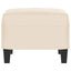 fodskammel 60x50x41 cm mikrofiberstof beige