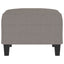 fodskammel 70x55x41 cm stof gråbrun