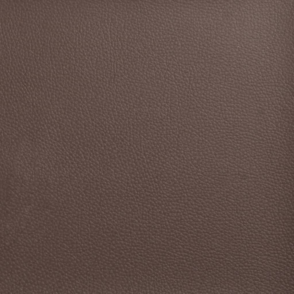 fodskammel 70x55x41 cm kunstlæder brun