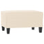 fodskammel 70x55x41 cm mikrofiberstof beige