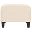 fodskammel 70x55x41 cm mikrofiberstof beige