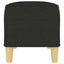 bænk 100x35x41 cm stof sort