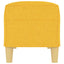 bænk 100x35x41 cm stof gul
