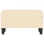bænk 70x35x41 cm stof cremefarvet