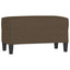 bænk 70x35x41 cm stof brun