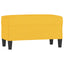 bænk 70x35x41 cm stof gul