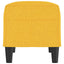 bænk 70x35x41 cm stof gul