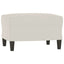 bænk 70x35x41 cm velour cremefarvet