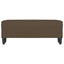 bænk 100x35x41 cm stof brun