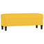 bænk 100x35x41 cm stof gul