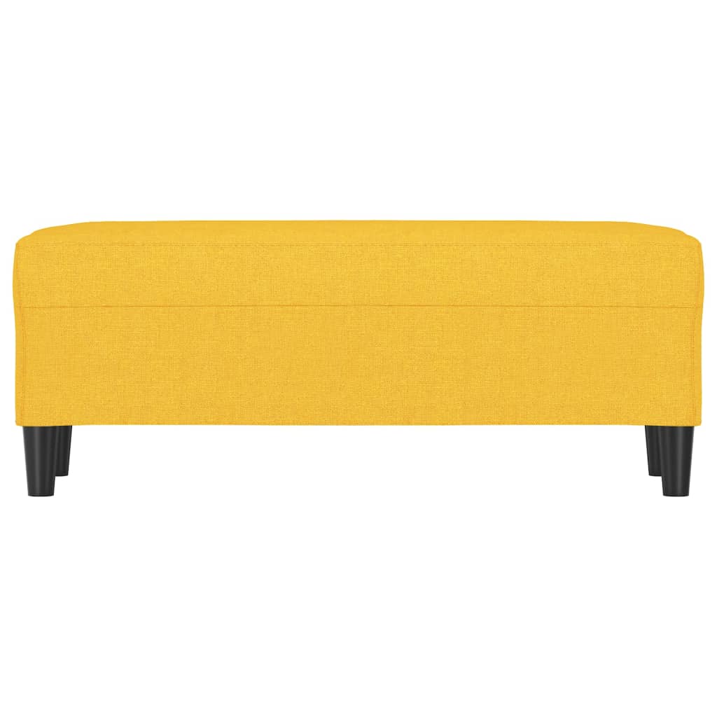 bænk 100x35x41 cm stof gul
