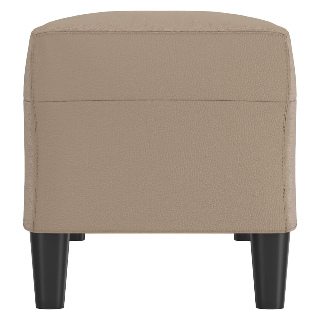bænk 100x35x41 cm kunstlæder cappuccinofarvet