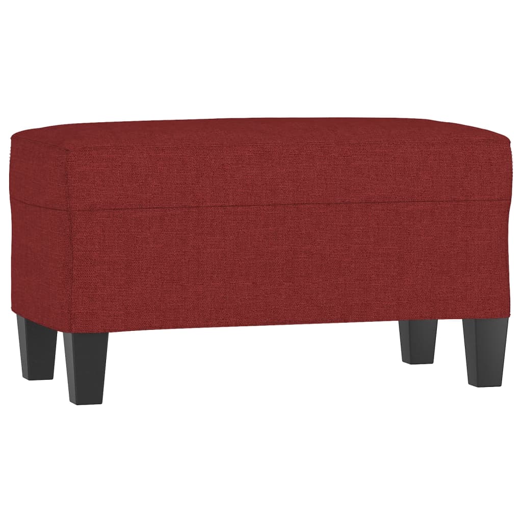 bænk 70x35x41 cm stof vinrød