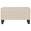 bænk 70x35x41 cm mikrofiberstof cremefarvet