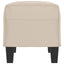 bænk 70x35x41 cm mikrofiberstof cremefarvet