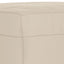 bænk 70x35x41 cm mikrofiberstof cremefarvet