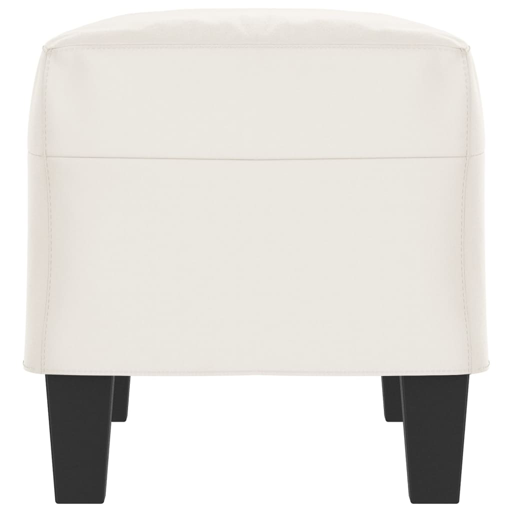 bænk 70x35x41 cm mikrofiberstof beige