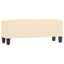 bænk 100x35x41 cm stof cremefarvet