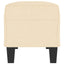 bænk 100x35x41 cm stof cremefarvet