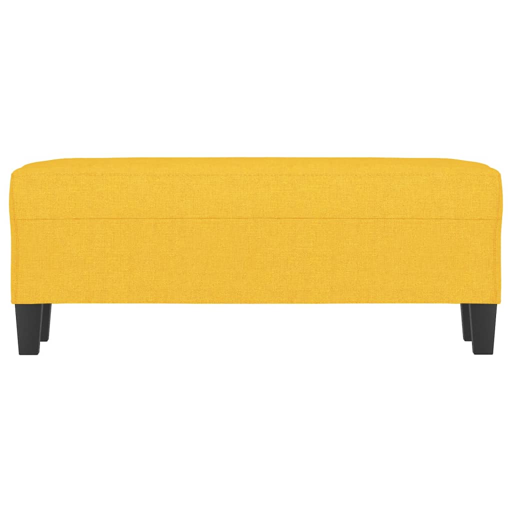 bænk 100x35x41 cm stof gul
